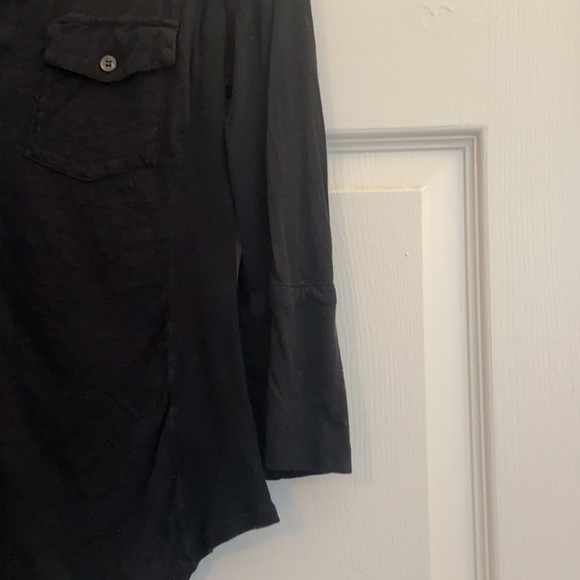 James Perse Knit Shirt Sz 3 (L) Black - Picture 4 of 5